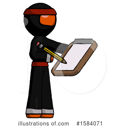 Royalty-Free (RF) Orange Design Mascot Clipart Illustration by Leo Blanchette - Stock Sample #1584071