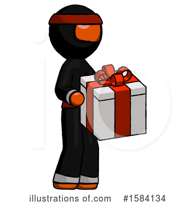 Royalty-Free (RF) Orange Design Mascot Clipart Illustration by Leo Blanchette - Stock Sample #1584134