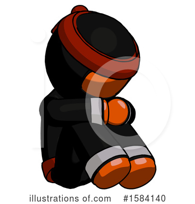 Royalty-Free (RF) Orange Design Mascot Clipart Illustration by Leo Blanchette - Stock Sample #1584140