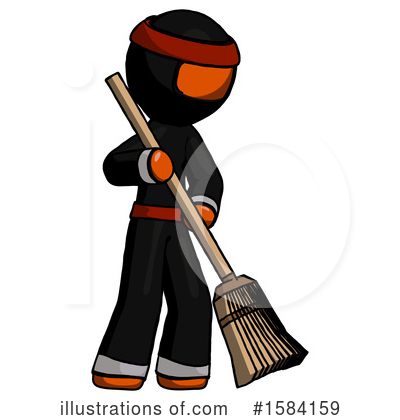 Royalty-Free (RF) Orange Design Mascot Clipart Illustration by Leo Blanchette - Stock Sample #1584159