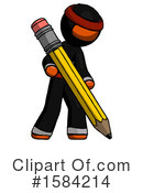 Orange Design Mascot Clipart #1584214 by Leo Blanchette