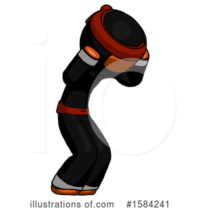 Royalty-Free (RF) Orange Design Mascot Clipart Illustration by Leo Blanchette - Stock Sample #1584241