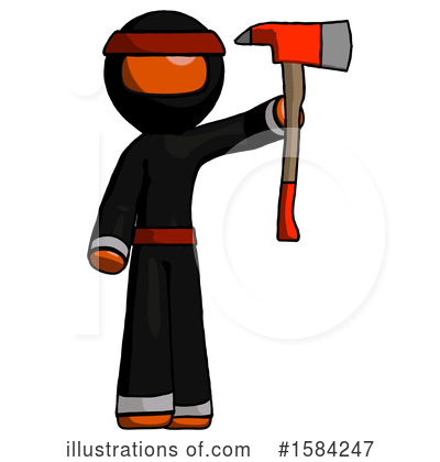Royalty-Free (RF) Orange Design Mascot Clipart Illustration by Leo Blanchette - Stock Sample #1584247