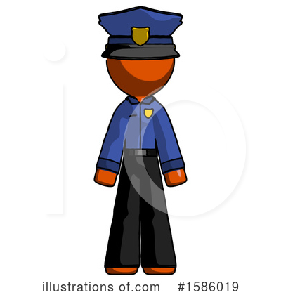 Royalty-Free (RF) Orange Design Mascot Clipart Illustration by Leo Blanchette - Stock Sample #1586019