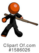 Orange Design Mascot Clipart #1586026 by Leo Blanchette