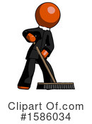 Orange Design Mascot Clipart #1586034 by Leo Blanchette