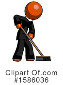 Orange Design Mascot Clipart #1586036 by Leo Blanchette