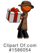 Orange Design Mascot Clipart #1586054 by Leo Blanchette