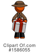 Orange Design Mascot Clipart #1586055 by Leo Blanchette