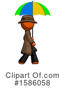 Orange Design Mascot Clipart #1586058 by Leo Blanchette
