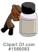 Orange Design Mascot Clipart #1586083 by Leo Blanchette