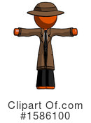 Orange Design Mascot Clipart #1586100 by Leo Blanchette