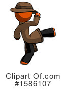 Orange Design Mascot Clipart #1586107 by Leo Blanchette