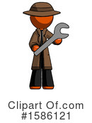 Orange Design Mascot Clipart #1586121 by Leo Blanchette