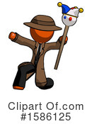Orange Design Mascot Clipart #1586125 by Leo Blanchette