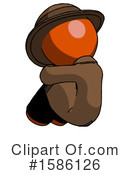 Orange Design Mascot Clipart #1586126 by Leo Blanchette