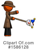 Orange Design Mascot Clipart #1586128 by Leo Blanchette