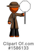 Orange Design Mascot Clipart #1586133 by Leo Blanchette