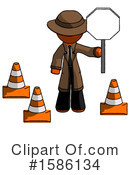 Orange Design Mascot Clipart #1586134 by Leo Blanchette