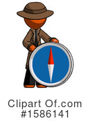 Orange Design Mascot Clipart #1586141 by Leo Blanchette