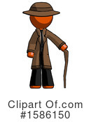 Orange Design Mascot Clipart #1586150 by Leo Blanchette