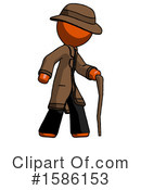 Orange Design Mascot Clipart #1586153 by Leo Blanchette