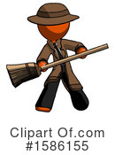 Orange Design Mascot Clipart #1586155 by Leo Blanchette