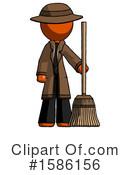 Orange Design Mascot Clipart #1586156 by Leo Blanchette