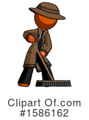 Orange Design Mascot Clipart #1586162 by Leo Blanchette