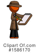 Orange Design Mascot Clipart #1586170 by Leo Blanchette
