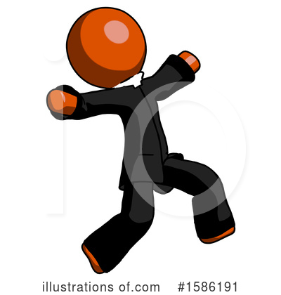 Royalty-Free (RF) Orange Design Mascot Clipart Illustration by Leo Blanchette - Stock Sample #1586191