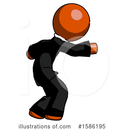 Royalty-Free (RF) Orange Design Mascot Clipart Illustration by Leo Blanchette - Stock Sample #1586195