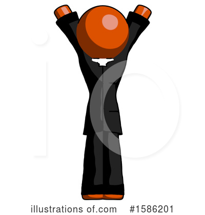 Royalty-Free (RF) Orange Design Mascot Clipart Illustration by Leo Blanchette - Stock Sample #1586201