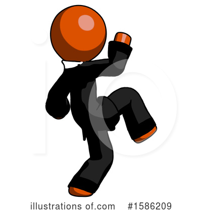 Royalty-Free (RF) Orange Design Mascot Clipart Illustration by Leo Blanchette - Stock Sample #1586209