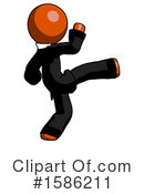 Orange Design Mascot Clipart #1586211 by Leo Blanchette