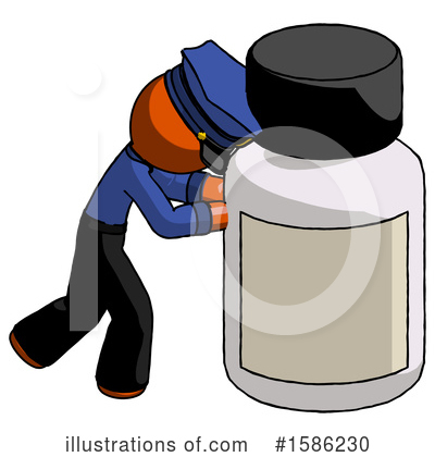 Royalty-Free (RF) Orange Design Mascot Clipart Illustration by Leo Blanchette - Stock Sample #1586230