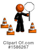 Orange Design Mascot Clipart #1586267 by Leo Blanchette