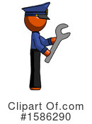 Orange Design Mascot Clipart #1586290 by Leo Blanchette