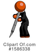 Orange Design Mascot Clipart #1586338 by Leo Blanchette