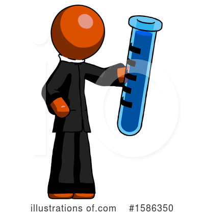 Royalty-Free (RF) Orange Design Mascot Clipart Illustration by Leo Blanchette - Stock Sample #1586350