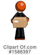 Orange Design Mascot Clipart #1586397 by Leo Blanchette