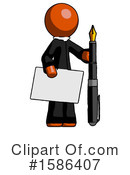 Orange Design Mascot Clipart #1586407 by Leo Blanchette