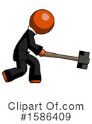 Orange Design Mascot Clipart #1586409 by Leo Blanchette