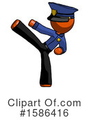 Orange Design Mascot Clipart #1586416 by Leo Blanchette