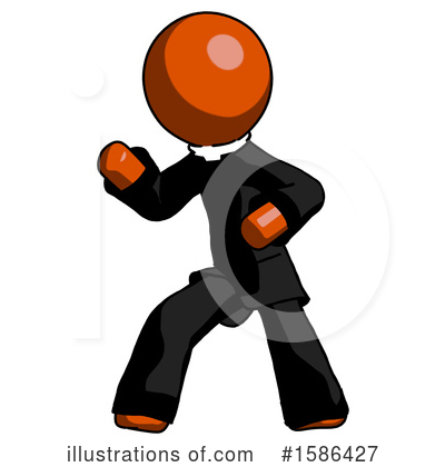 Royalty-Free (RF) Orange Design Mascot Clipart Illustration by Leo Blanchette - Stock Sample #1586427