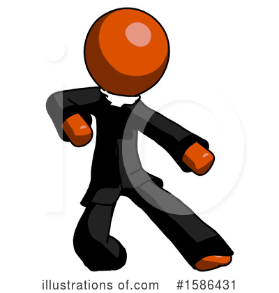 Royalty-Free (RF) Orange Design Mascot Clipart Illustration by Leo Blanchette - Stock Sample #1586431