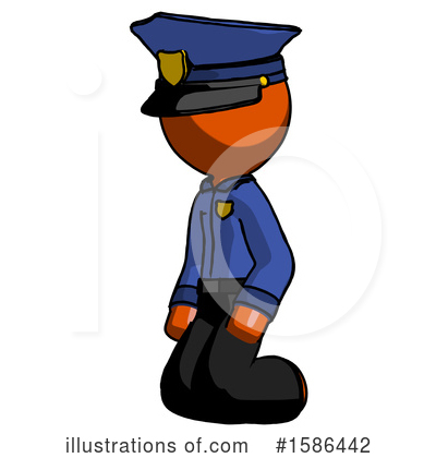 Royalty-Free (RF) Orange Design Mascot Clipart Illustration by Leo Blanchette - Stock Sample #1586442