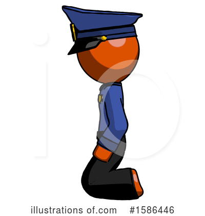 Royalty-Free (RF) Orange Design Mascot Clipart Illustration by Leo Blanchette - Stock Sample #1586446