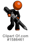Orange Design Mascot Clipart #1586461 by Leo Blanchette