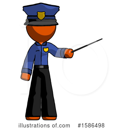 Royalty-Free (RF) Orange Design Mascot Clipart Illustration by Leo Blanchette - Stock Sample #1586498
